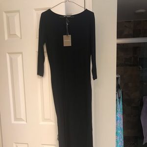 Maxi Tommy Bahamas black sleeved dress